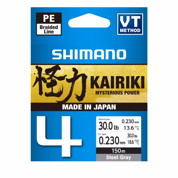 Hilo Trenzado Shimano Kairiki 4 Gris 150 m